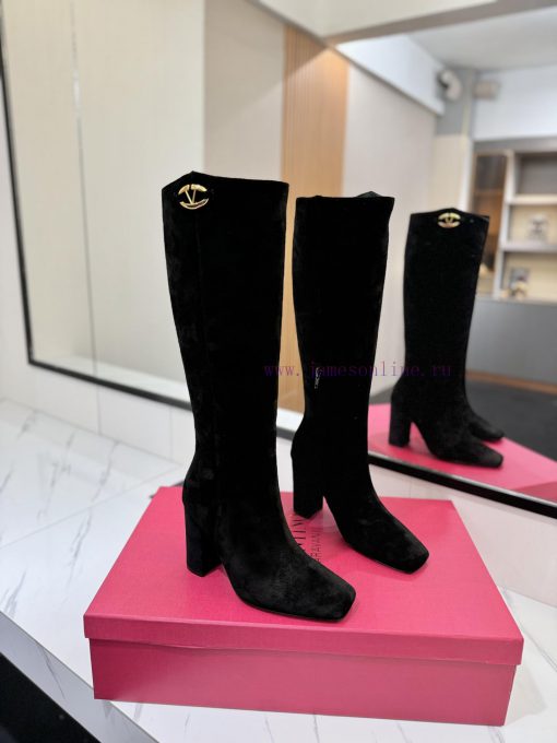 𝑉𝐴𝐿𝐸𝑁𝑇𝐼𝑁𝑂 Valentino New Layout VLOGO SIGNATURE Accessories - High Boots With Internal Side Zipp fd8aaeq5 - Image 2