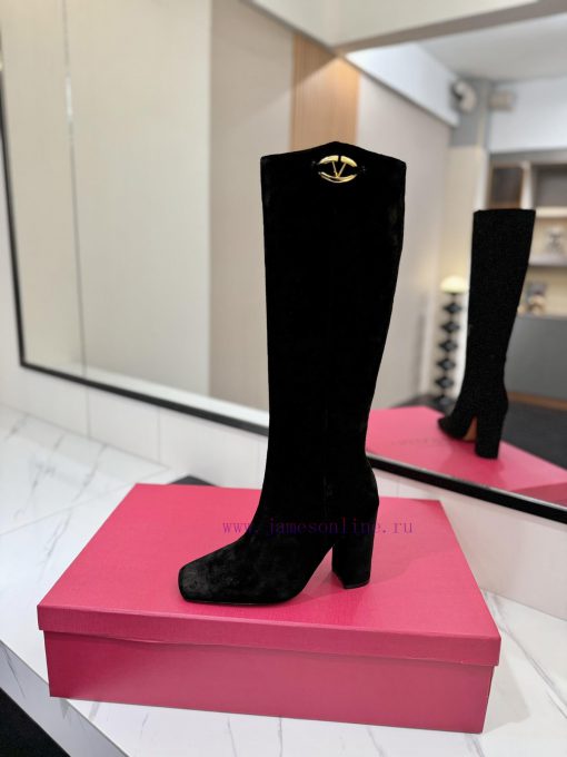 𝑉𝐴𝐿𝐸𝑁𝑇𝐼𝑁𝑂 Valentino New Layout VLOGO SIGNATURE Accessories - High Boots With Internal Side Zipp fd8aaeq5 - Image 5