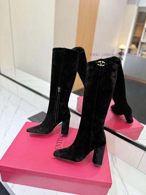 𝑉𝐴𝐿𝐸𝑁𝑇𝐼𝑁𝑂 Valentino New Layout VLOGO SIGNATURE Accessories - High Boots With Internal Side Zipp fd8aaeq5 - Image 6