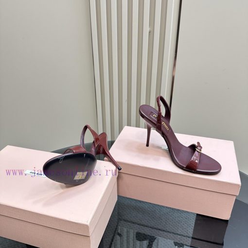 The Mostᴍɪᴜᴍɪ U25 Early Spring Hot Zhang Yuanying Same Sandals Fashion Show Appears On The Cove ek2gb2qx - Image 4
