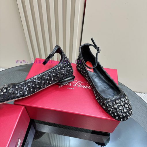 Top TierRoger Vivie * | RV Classic Lace Sequin Rhinestone SeriesOriginal Customized Shoe Last W z36cczqa - Image 4