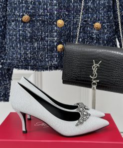 Roger Vivier | RV Classic Diamond Snow Buckle Crystal High HeelsOriginal Customized Shoe Last W v69qv536