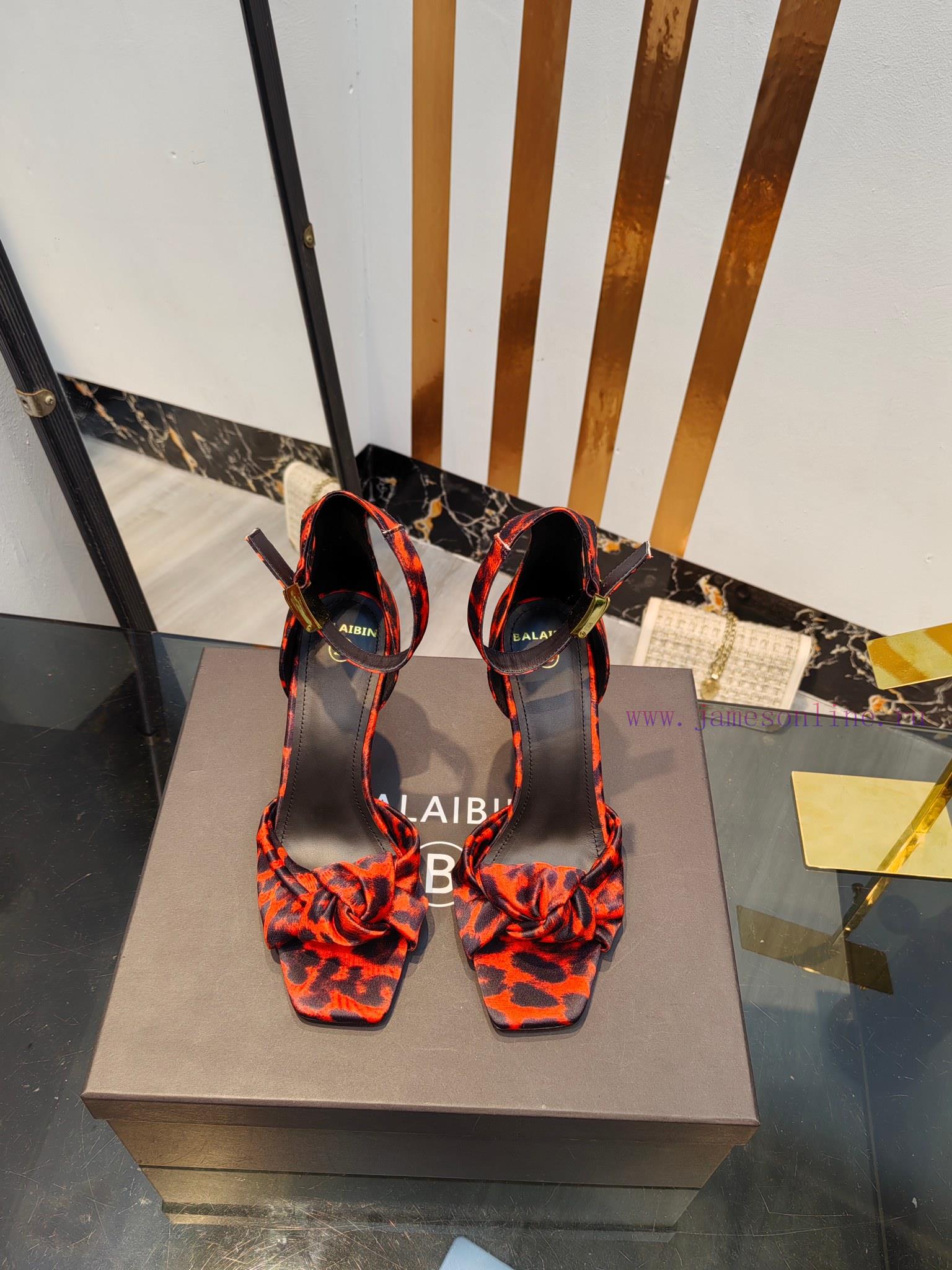 Bal * Bin 2025 New Square Toe High-heeled Sandals Made Of Imported Silk With Unbeatable Beauty cd7kw3co