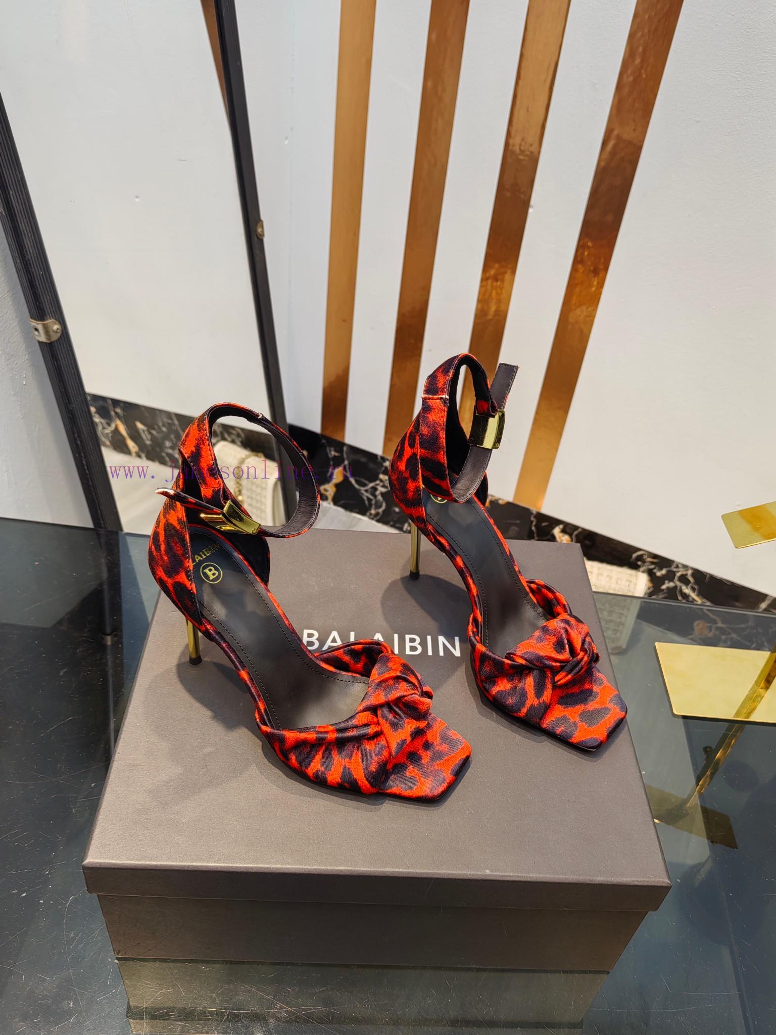 Bal * Bin 2025 New Square Toe High-heeled Sandals Made Of Imported Silk With Unbeatable Beauty cd7kw3co - Image 3