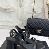 Chanel | Chanel Early Spring Bow Double C Straw SandalsClassic Bow Design Elegant Yet TimelessT atncvb3y