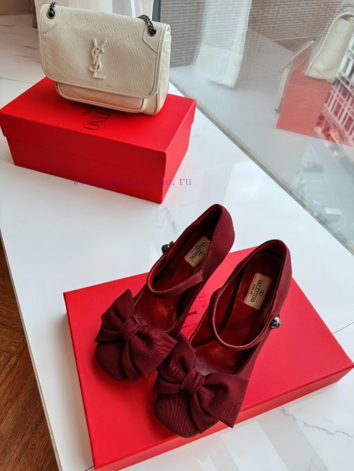 𝒗𝒂𝒍𝒆𝒏𝒕𝒊𝒏𝒐𝟐𝟓𝑭𝒘 Early Spring New Products ᥫᩣFabric FabricInner SheepskinLeather SoleElegant Style djpokxf4 - Image 5