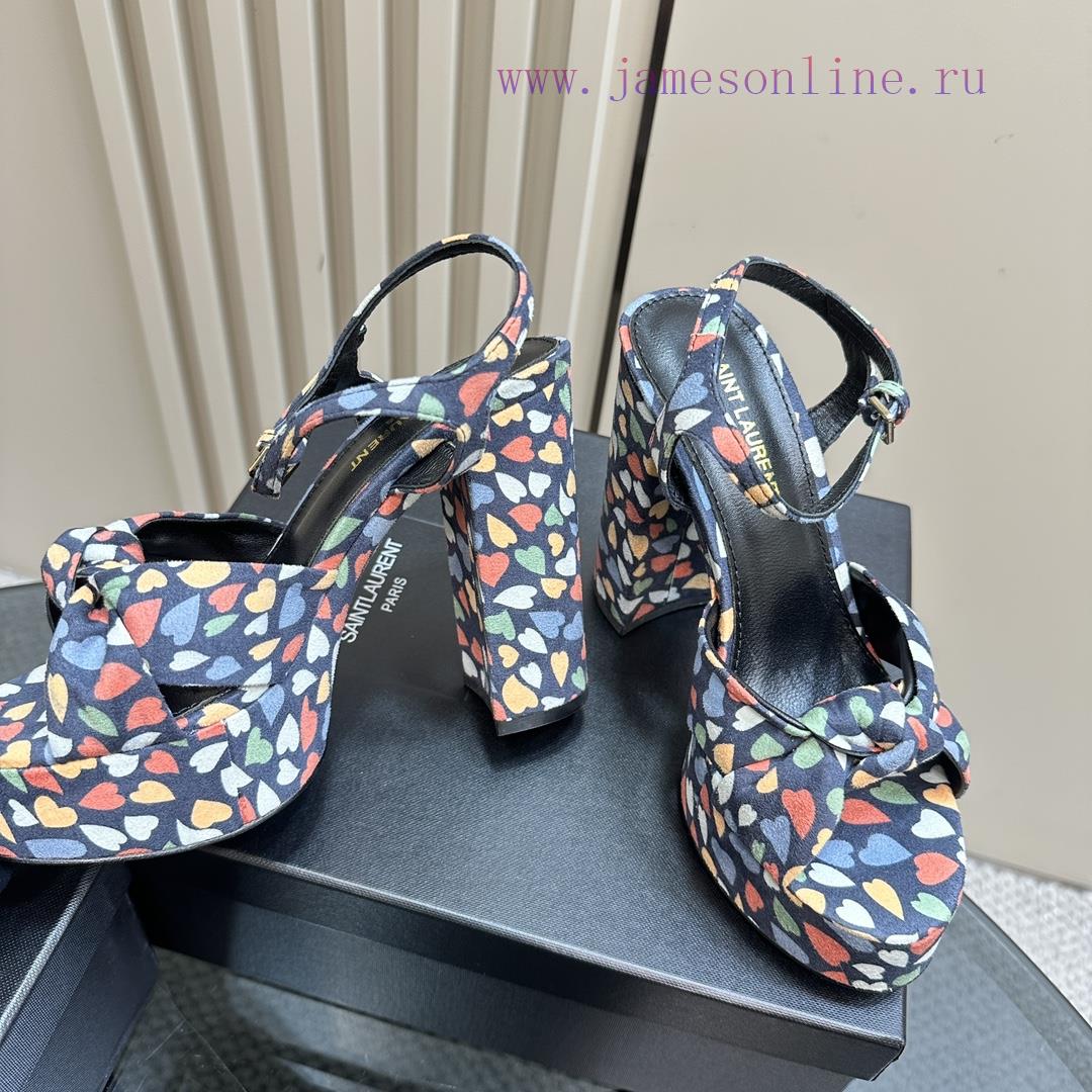Saint Laurent YSL's Flagship Waterproof Platform Hate Too High Bow Sandals Are High-end Customi 4mifw2ot - Image 4