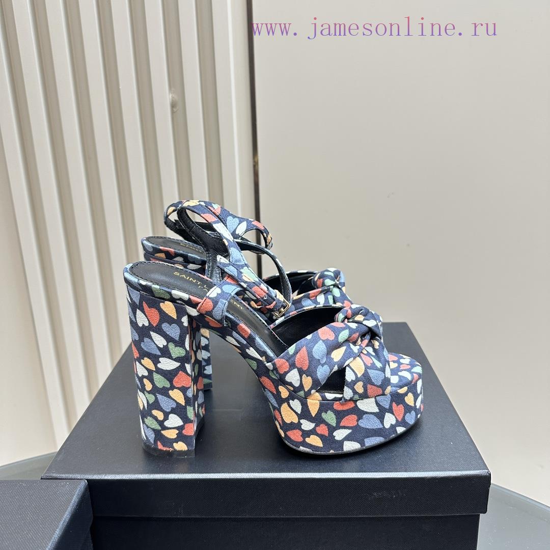 Saint Laurent YSL's Flagship Waterproof Platform Hate Too High Bow Sandals Are High-end Customi 4mifw2ot - Image 5