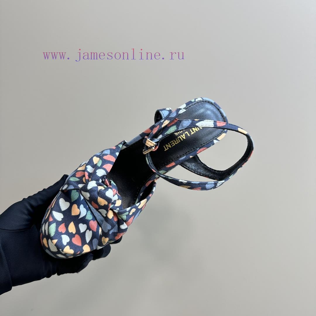 Saint Laurent YSL's Flagship Waterproof Platform Hate Too High Bow Sandals Are High-end Customi 4mifw2ot - Image 9