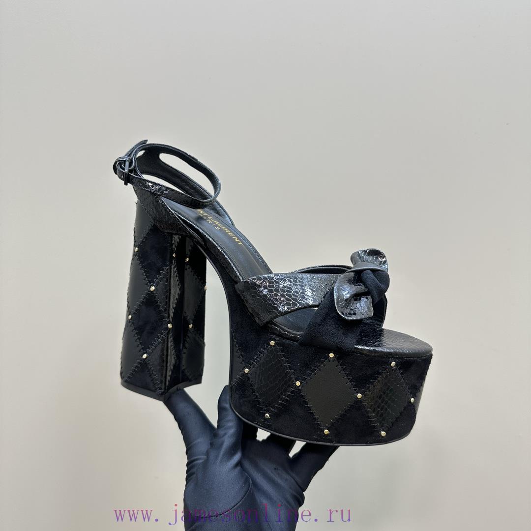 Saint Laurent YSL's Flagship Waterproof Platform Hate High Strap Sandals Are High-end Customize 8y5f03n4 - Image 8