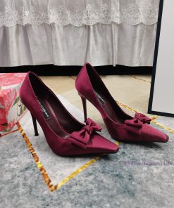 New Release - Top DG2024 Official Website Synchronizes New Bow Decoration High Heels Single Sho 72smpjid
