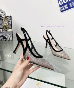 Dior 2025 Spring/Summer Fashion Show New Bling... Bling... Crystal Shoes Capture Strap High Hee umimuvtm