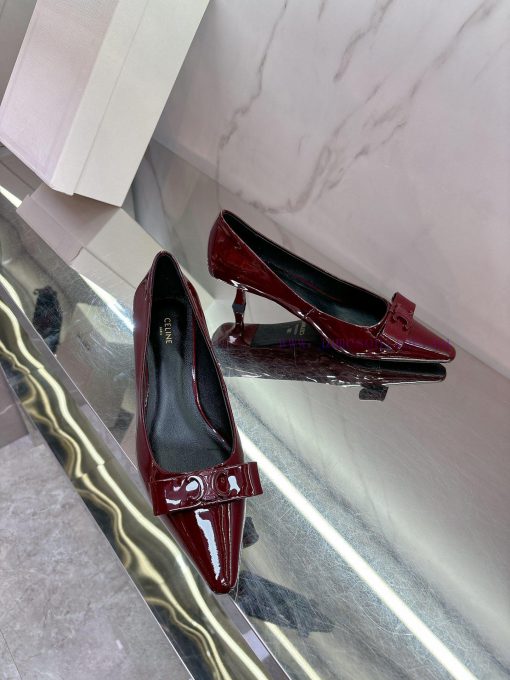 Celine 2025 Early Spring New Exquisite Pointed Cat Heel Shoes With A Queen's Style With A High- 5wi9xuow - Image 8