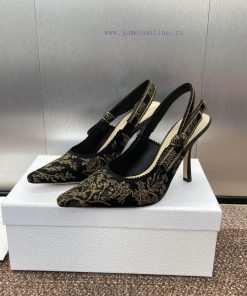 J'ADIOR Woven Back Empty Sandals Dior 2025 Spring/Summer Latest Colors Macrame Jacquard Embroid 3t6dssiq