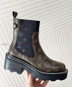Louis Vuttio * SS24 Autumn/Winter New L ️ Donkey Chelsea Short BootsSmoke Pipe Dark Flower Elas uwzkzs1y