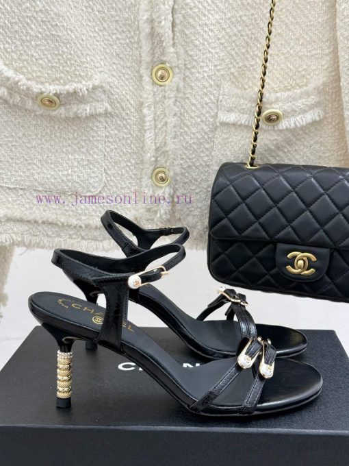 Chanel | Chanel 25C Early Spring New Product Double C-Button High Heel SandalsChanel's Collecti hmtkhf19