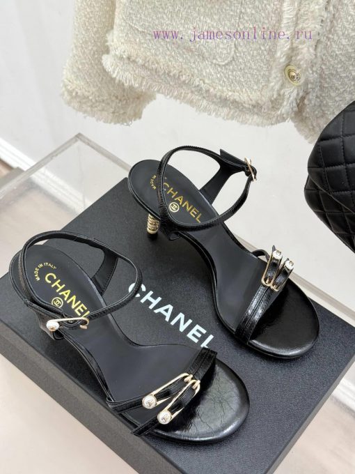 Chanel | Chanel 25C Early Spring New Product Double C-Button High Heel SandalsChanel's Collecti hmtkhf19 - Image 4