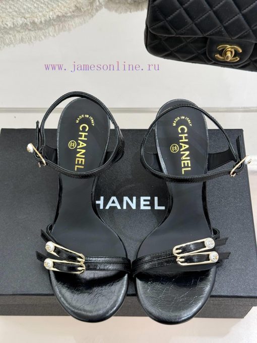 Chanel | Chanel 25C Early Spring New Product Double C-Button High Heel SandalsChanel's Collecti hmtkhf19 - Image 5