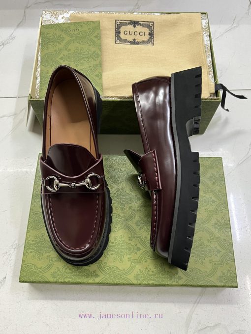 GUCCI Silver Palladium Horse Collar Buckle Thick Soled Loafers Purchasing Level High-end Boutiq j9w7iitx - Image 8