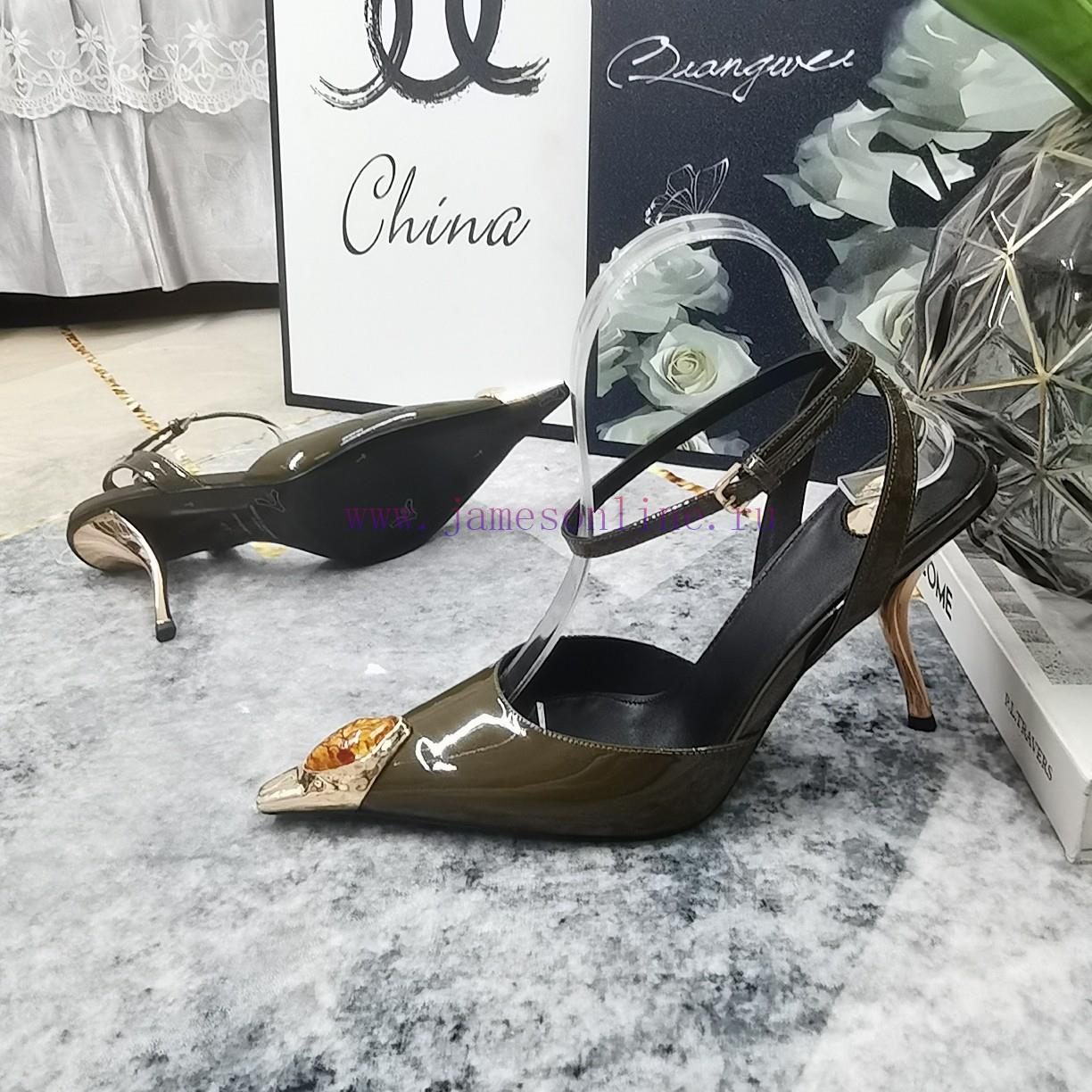 New Release - YSL Top Level2025 New Shoe Headset With Diamond Decorative Wine Glass And Sandals dl35zufz - Image 7