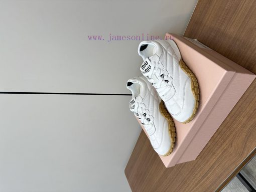 Miu Miu 25ss Spring/Summer New Fashion Miu Miu De Xun Casual ShoesThe Details Of The Runway Cra r1fvh6ff - Image 4