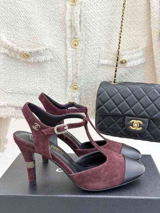 Chanel | Chanel 25c Early Spring New ProductT-shaped Strap With Double C-shaped High-heeled San 3pbcbxc5