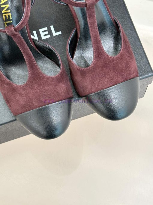 Chanel | Chanel 25c Early Spring New ProductT-shaped Strap With Double C-shaped High-heeled San 3pbcbxc5 - Image 8