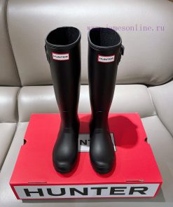 Hunter 2024 Spring/Summer New Commuter High Barrel Long Rain Boots Ins Trendy Bright Wellington o4iawpt3