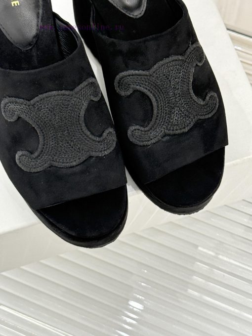 CELINL/Celine 25WF Spring/Summer New ProductsThick Soled Slippers With Thick Heels For The Arc go55xd3l - Image 7