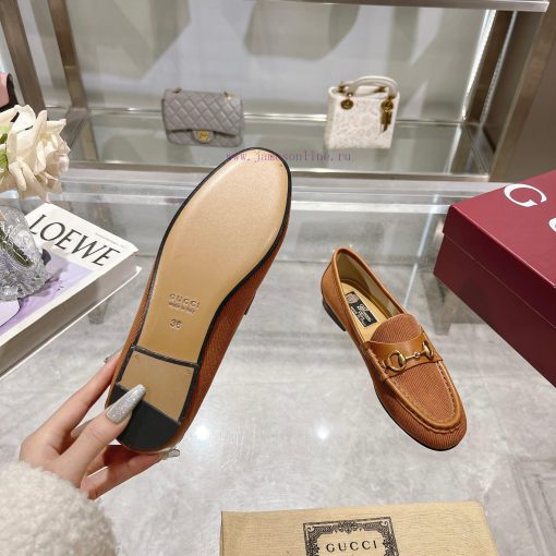 The 35-42 Gucci Loafers Are Crafted With Blue GG Gucci Denim Fabric Adding A Touch Of Brillianc cocui18z - Image 8