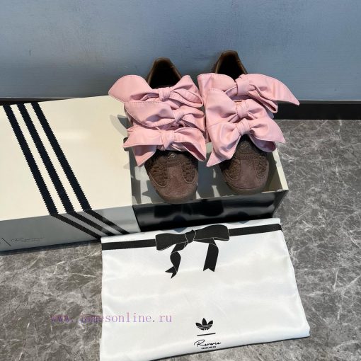 Top Of The Line Caroline Hu X Adidas Originals SL 72 OG Pink ️ The Upper Is Made Of Wool Like M q5s1f0p0 - Image 5