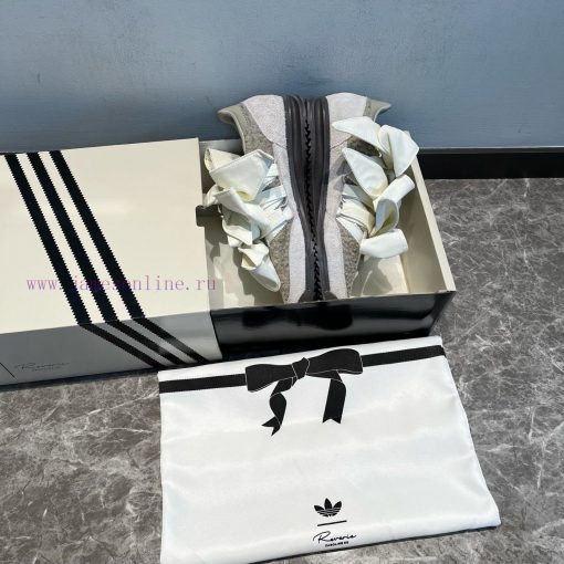 Top Of The Line Caroline Hu X Adidas Originals SL 72 OG Grey ️ The Upper Is Made Of Wool Like M sv8zj8zv - Image 8