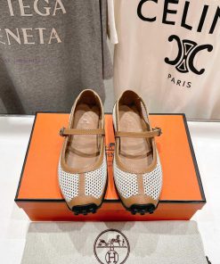 Hermes/Hermes Hermes 25ss New Mesh Mary Jane Casual Shoes Running ShoesClassic Sports Style+mes 25h6754y