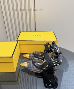 FENDI's Latest Popular Double Belt FF Decorative Jacquard FabricJacquard Fabric On The Upper Of uvl4varg