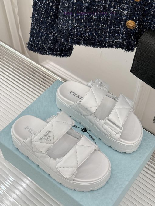 Prada/Prada Classic Spring/Summer New ProductsVelcro Diamond Grid Thick Soled SlippersThe Simpl 49pjq9eq - Image 4