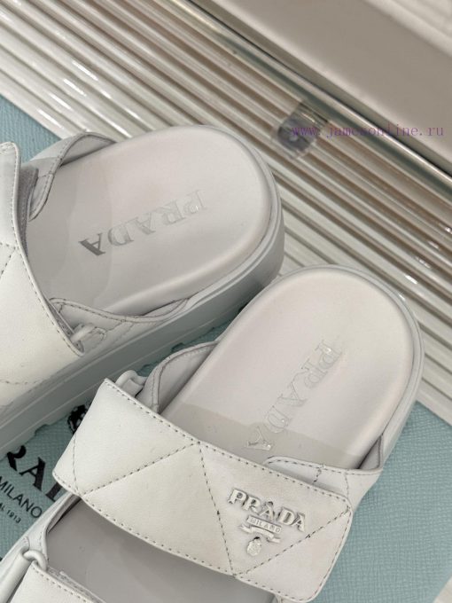 Prada/Prada Classic Spring/Summer New ProductsVelcro Diamond Grid Thick Soled SlippersThe Simpl 49pjq9eq - Image 9