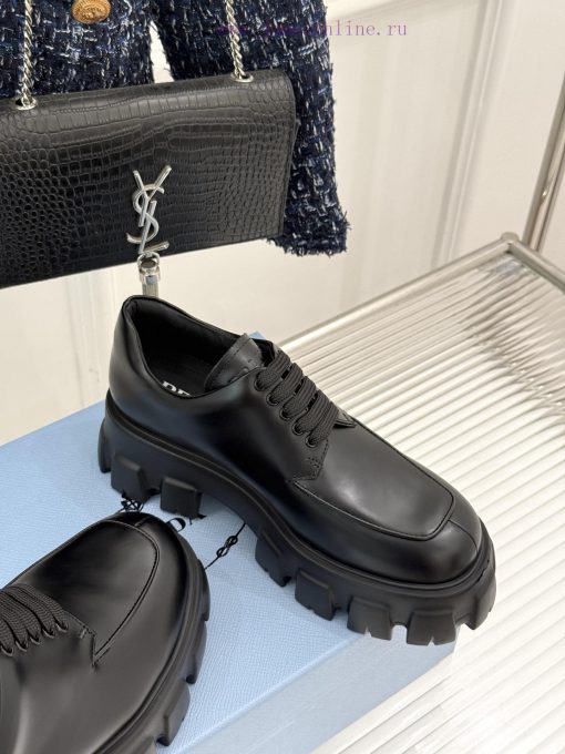 Top VersionPrada Classic Gear ️ Thick Soled Sponge Cake LoafersThe New Thick Soled Loafers Have 5du7aksj - Image 6