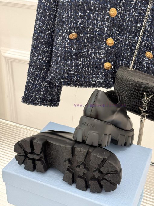 Top VersionPrada Classic Gear ️ Thick Soled Sponge Cake LoafersThe New Thick Soled Loafers Have 5du7aksj - Image 10