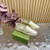 2025 Early Spring New Gucci Fisherman Single Shoes With Little Bee Embroidery Embellishment Add rfw5dpjk