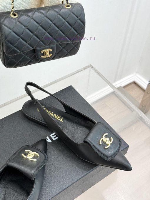 Chanel | Chanel Classic Flip Bag BuckleLing Grid Chain Thick Soled SlippersClassic Timeless Sim 8kxc644n - Image 6