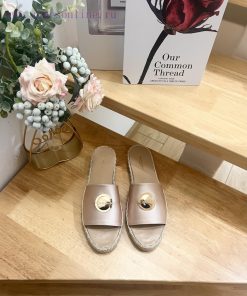 P SAINT LAURENT/Saint Laurent 2025 Early Spring Slippers LOGO Fisherman's Shoes YSL Logo Hemp R v48c70gc