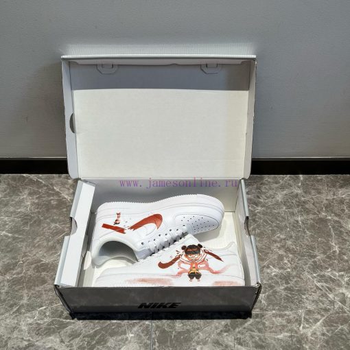 Top Customized Nike Air Force 1 Low Top All White Nezha: The Magic Child Roars In The Sea. The mjj9gyy4 - Image 2