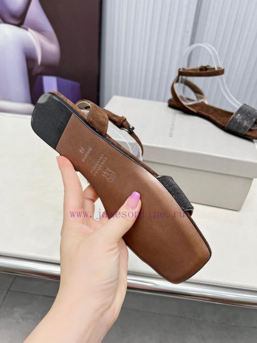 Brunello Cucinelli B C Sandals Are Now Available In New StylesImported Cashmere Fabric With Imp 7yji32up - Image 7