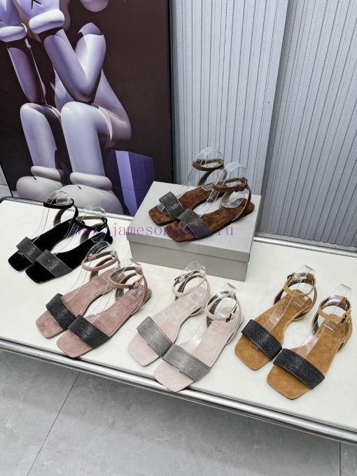 Brunello Cucinelli B C Sandals Are Now Available In New StylesImported Cashmere Fabric With Imp 7yji32up - Image 10