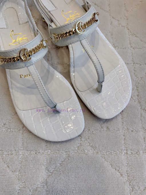 Christian Louboutin's New Crocodile Patterned Thick Heel Sandals Are Simple And Versatile Easy f4lx91h9 - Image 6