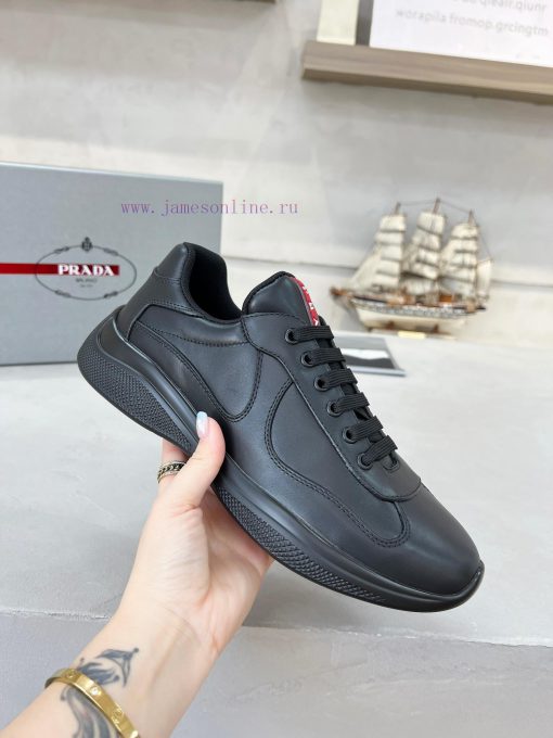 Prada Top Edition SneakersImported Fly Woven Fabric With Stitched Patent Leather On The UpperSh vp8wze47 - Image 2