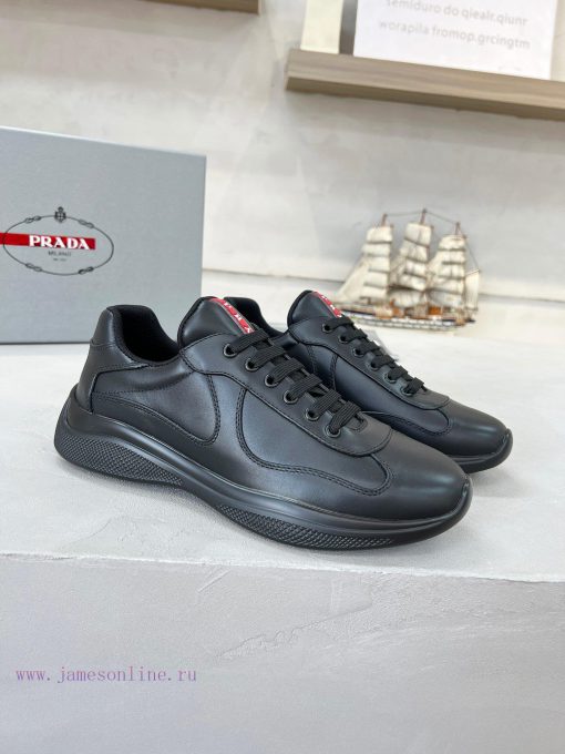 Prada Top Edition SneakersImported Fly Woven Fabric With Stitched Patent Leather On The UpperSh vp8wze47 - Image 8
