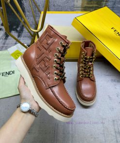 This Lace Up And Ankle Boot Jointly Created By Fendi And Red Wing Features The Iconic Le Fu Sho 2f5qpb31
