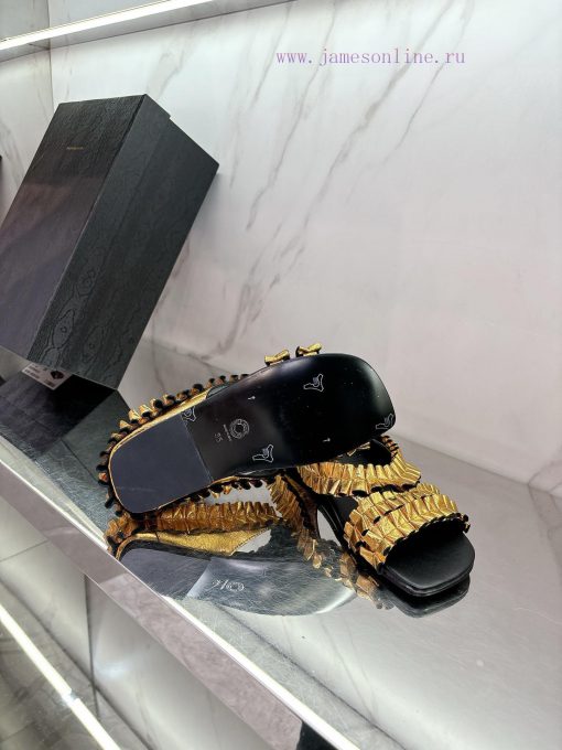 Dries Van Note * 2025 Spring/Summer New Metallic Fold Fairy 🧚 ️ Shoes Full Of Luxury. This Desi c2yrcn9d - Image 10
