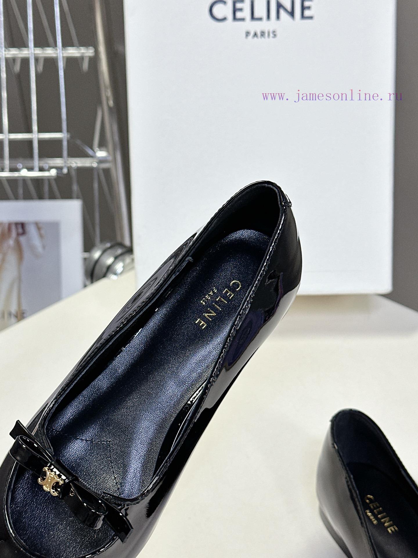 Celine Spring/Summer Triumphal Arch Fashion Bow Single Shoes With Soft And Exposed Foot DesignT 1ve5ukqn - Image 9